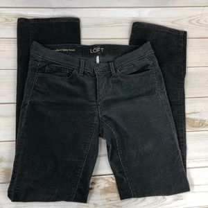 Loft Grey Corduroy Pants Boot Cut Size 25 OP